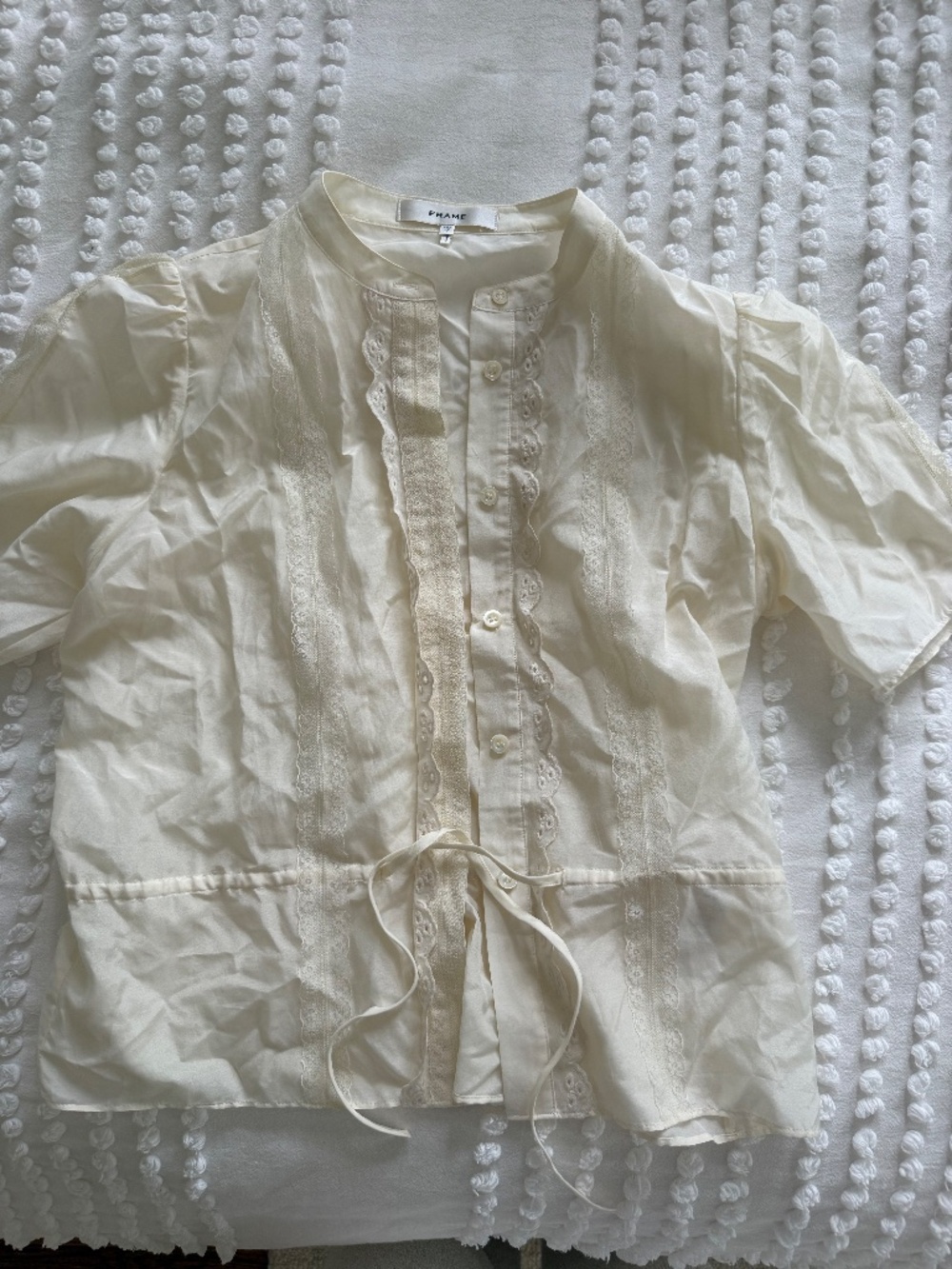 Frame White Blouse